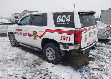 2015 Chevrolet Tahoe Commercial Fleet z USA, uszkodzony, nr VIN 1GNSK3EC2FR574621